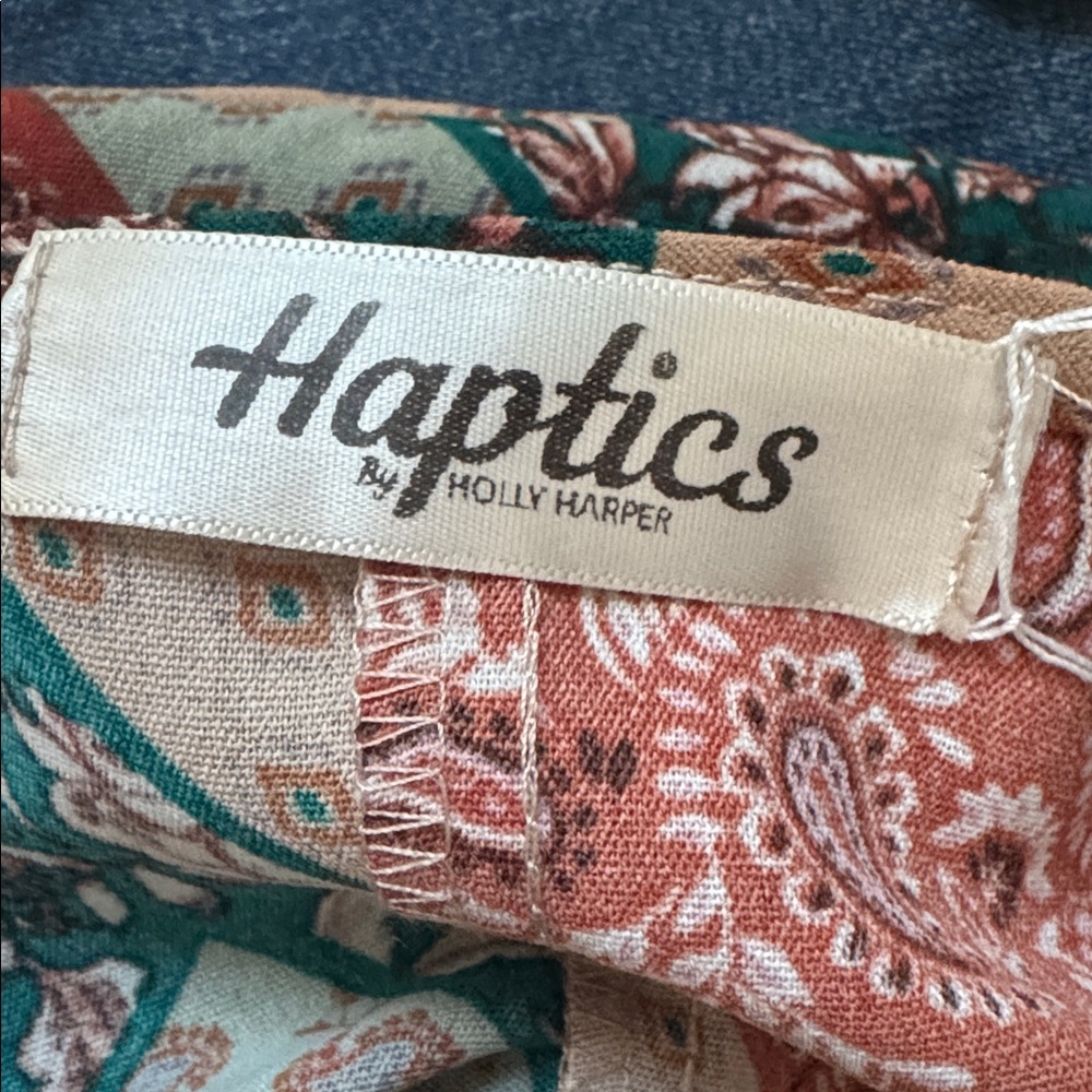 Haptics Patchwork Blouse - Picture 2 of 2